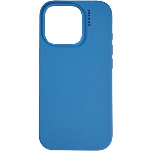 Nudient Base iPhone 16 Pro Max Siliconen Hoesje Backcover - Vibrant Blue