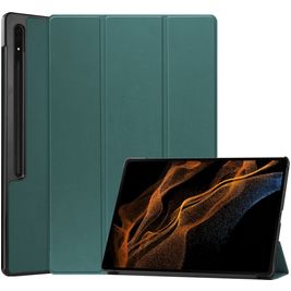 Mobigear Tri-Fold Samsung Galaxy Tab S8 Ultra Hoes Bookcase - Groen