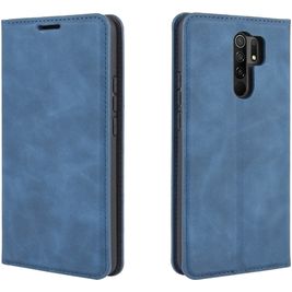 Mobigear Retro Slim Xiaomi Redmi 9 Hoesje Bookcase Portemonnee - Blauw