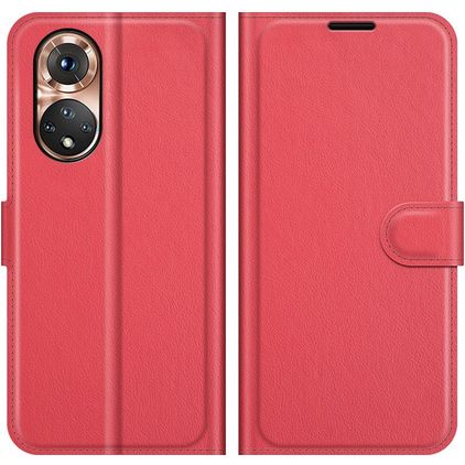 Mobigear Classic HONOR 50 Hoesje Bookcase Portemonnee - Rood