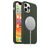 Mobigear Rubber Touch iPhone 12 Siliconen MagSafe Hoesje Backcover - Groen