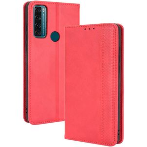 Mobigear Sensation TCL 20 SE Hoesje Bookcase Portemonnee - Rood