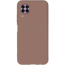 Mobigear Colors Huawei P40 Lite Hoesje Flexibel TPU Backcover - Bruin