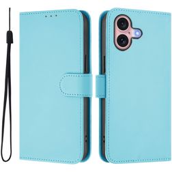 Mobigear Urban Wallet iPhone 16 Hoesje Bookcase Portemonnee - Blauw