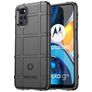 Mobigear Rugged Shield Motorola Moto G22 Hoesje Flexibel TPU Backcover Shockproof - Zwart