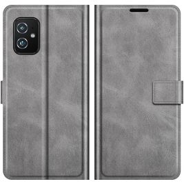Mobigear Wallet ASUS Zenfone 8 Hoesje Bookcase Portemonnee - Grijs Mobigear Wallet ASUS Zenfone 8 Hoesje Bookcase Portemonnee - Grijs