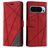 Mobigear Rhombus Google Pixel 9 Pro Hoesje Bookcase Portemonnee - Rood