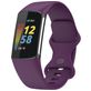 Mobigear Sport Dual Siliconen Fitbit Charge 5 Bandje Druksluiting - Paars