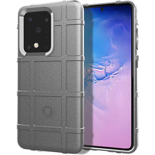 Mobigear Rugged Shield Samsung Galaxy Note 20 Hoesje Flexibel TPU Backcover Shockproof - Grijs