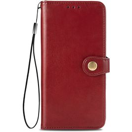 Mobigear Snap Button Samsung Galaxy S20 FE Hoesje Bookcase Portemonnee - Rood