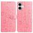 Mobigear Flowers iPhone 17 Hoesje Bookcase Portemonnee - Roze