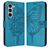 Mobigear Butterfly Samsung Galaxy Z Fold 6 Hoesje Bookcase Portemonnee - Blauw