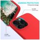 Mobigear Rubber Touch iPhone 16 Pro Max Siliconen Hoesje Backcover - Rood