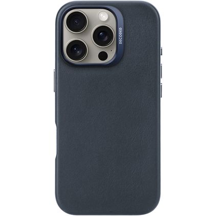 Decoded iPhone 16 Pro MagSafe Hoesje Echt Leer Backcover - Marineblauw