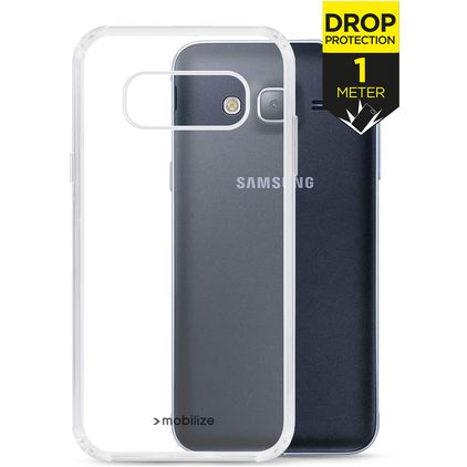 Mobilize Naked Protection Doorzichtig Samsung Galaxy J3 (2016) Hoesje Hardcase Backcover Shockproof - Transparant