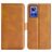 Mobigear Slim Magnet Realme GT Neo 3 Hoesje Bookcase Portemonnee - Cognac