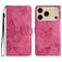 Mobigear Butterfly iPhone 17 Pro Max Hoesje Bookcase Portemonnee - Rood