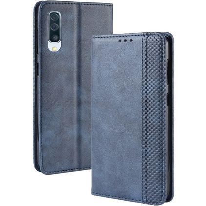 Mobigear Sensation Samsung Galaxy A70 Hoesje Bookcase Portemonnee - Blauw