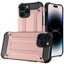 Mobigear Outdoor iPhone 14 Pro Hoesje Hardcase Backcover Shockproof - Roségoud