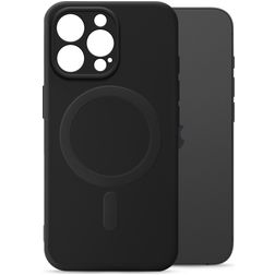 My Style Protective Flex iPhone 15 Pro MagSafe Hoesje Flexibel TPU Backcover - Zwart