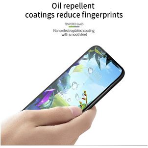 Mobigear Premium LG K40s Glazen Screenprotector - Case Friendly - Zwart