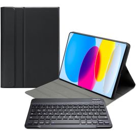 Mobilize Detachable Bluetooth Keyboard iPad 10 (2022) Hoes QWERTZ Bluetooth Toetsenbord Bookcase - Zwart