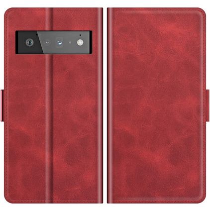 Mobigear Slim Magnet Google Pixel 6 Pro Hoesje Bookcase Portemonnee - Rood