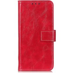 Mobigear Basic OPPO A76 Hoesje Bookcase Portemonnee - Rood