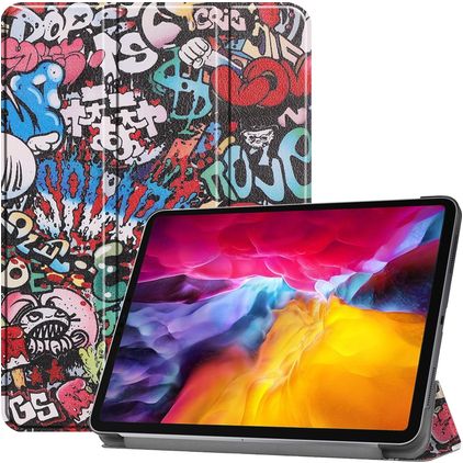 Mobigear Tri-Fold iPad Pro 11 Inch (2022) Hoes Bookcase - Graffiti