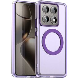 Mobigear Shockproof Xiaomi 14T MagSafe Hoesje Hardcase Backcover - Paars