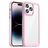 Mobigear Crystal iPhone 14 Pro Hoesje Hardcase Backcover - Transparant / Roze