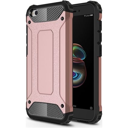 Mobigear Outdoor Xiaomi Redmi Go Hoesje Hardcase Backcover Shockproof - Roségoud