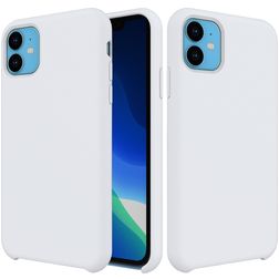 Mobigear Rubber Touch iPhone 11 Siliconen Hoesje Backcover - Wit
