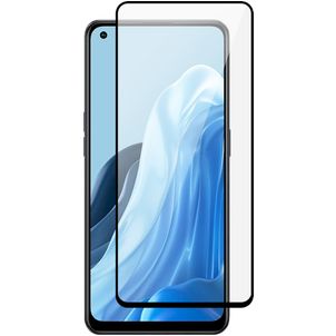 Mobigear Premium OPPO Reno 8 Lite Glazen Screenprotector - Case Friendly - Zwart