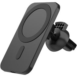 Mobigear ColorCharge MagSafe Telefoonhouder Auto Ventilatierooster Magnetisch Universeel - Zwart