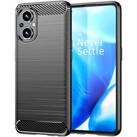 Mobigear Brushed Slim OPPO Reno 7 Lite Hoesje Flexibel TPU Backcover - Zwart