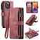 Caseme C30 iPhone 14 Pro Hoesje Bookcase Portemonnee - Rood