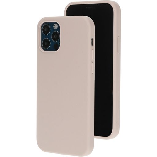Mobiparts iPhone 12 Siliconen Hoesje Backcover - Zalmroze