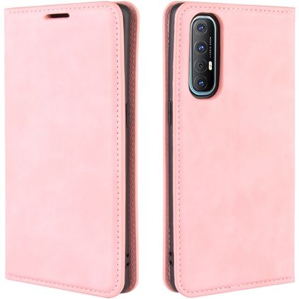 Mobigear Retro Slim OPPO Reno 3 Pro Hoesje Bookcase Portemonnee - Roze
