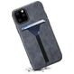 Mobigear Card Pocket iPhone 11 Hoesje Backcover Shockproof met Pasjeshouder - Grijs