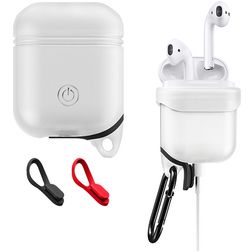 Mobigear Apple AirPods 1 Hoesje Flexibel Siliconen - Wit