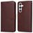 Mobigear Wallet Samsung Galaxy S24 Hoesje Bookcase Portemonnee - Bruin