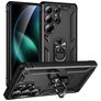 Mobigear Armor ring Samsung Galaxy S25 Ultra Hoesje Hardcase Backcover Shockproof met Ringhouder - Zwart