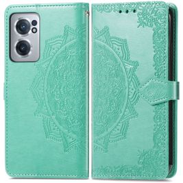 Mobigear Mandala OnePlus Nord CE 2 Hoesje Bookcase Portemonnee - Groen