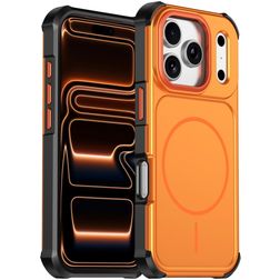 Mobigear Airbag Shockproof iPhone 17 Pro Max MagSafe Hoesje Hardcase Backcover Shockproof - Oranje