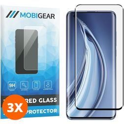 Mobigear Premium Xiaomi Mi 10 Pro Glazen Screenprotector - Case Friendly - Zwart (3-Pack)