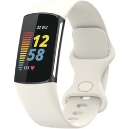 Mobigear Sport Dual Siliconen Fitbit Charge 5 Bandje Druksluiting - Sterrenlicht