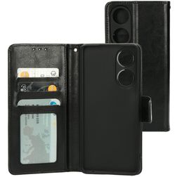 Mobiparts Classic Wallet OPPO A98 Hoesje Bookcase Portemonnee - Zwart
