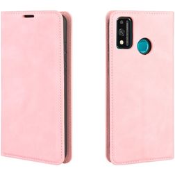 Mobigear Retro Slim HONOR 9X Lite Hoesje Bookcase Portemonnee - Roze
