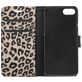 Mobigear Leopard iPhone SE (2020) Hoesje Bookcase Portemonnee - Bruin